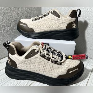Rocky SR Athletix Composite Toe Beige Work Shoe Sneakers women size 8.5 RKK423ZA